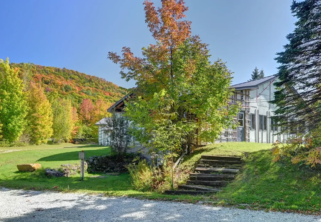 L’arrivée au domaine La Tanière, à Eastman